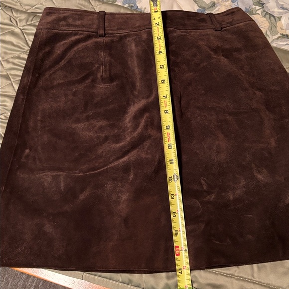 Ann Taylor suede leather mini skirt vintage - Picture 12 of 14